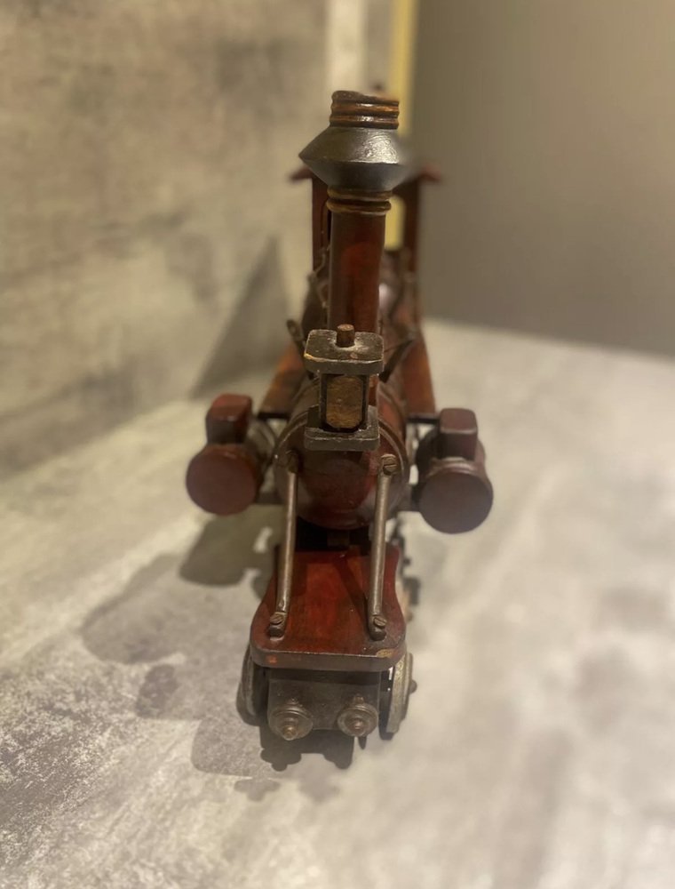 Vintage Wooden Miniature Train-photo-6