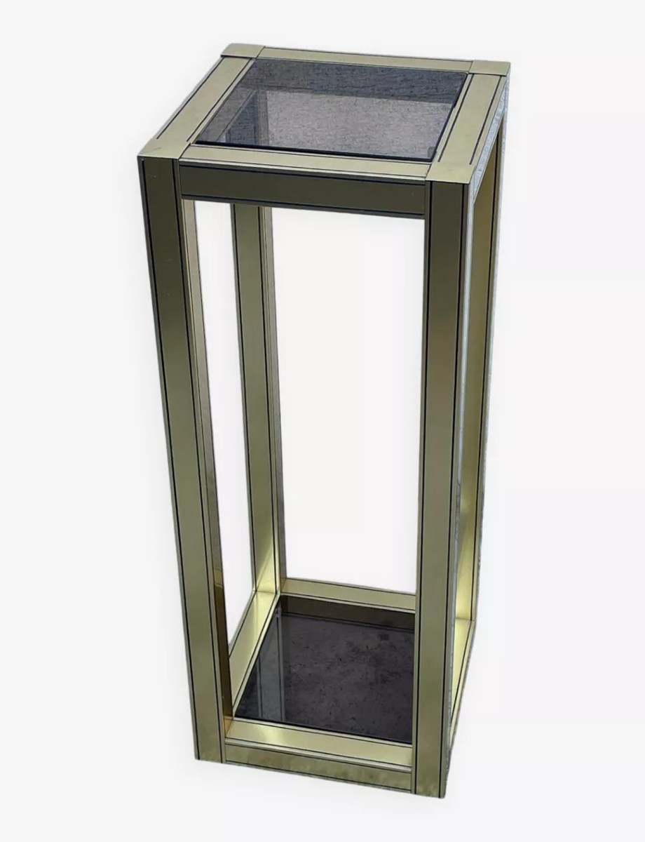 Console sellette or dorée moderne vintage