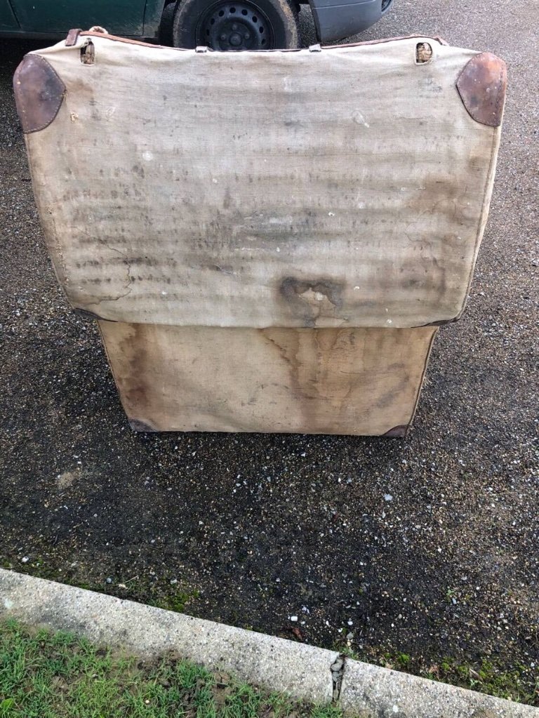 Rattan And Wicker Trunk & Chest, Militaria, French Military Collection-photo-4