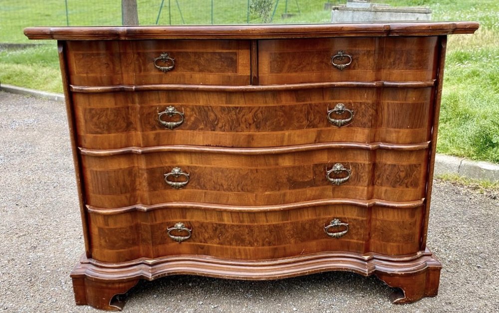 Commode à 4 Tiroirs en Noyer, Allemagne, 1970s-photo-1