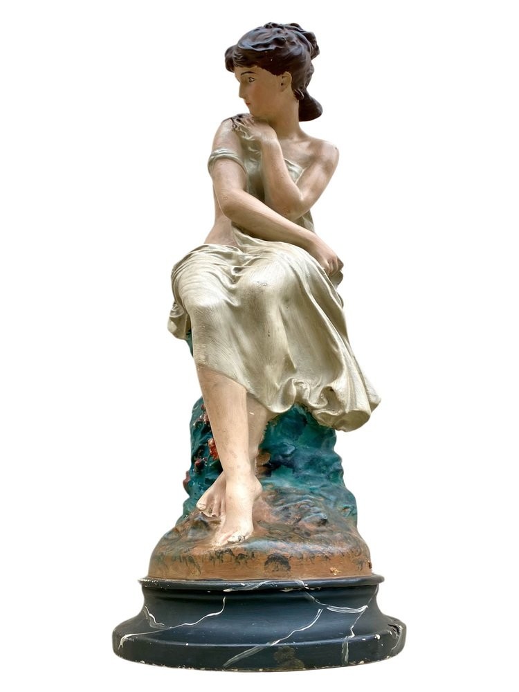 Decorative Sculpture Of A Woman, 20th Century, 1950s