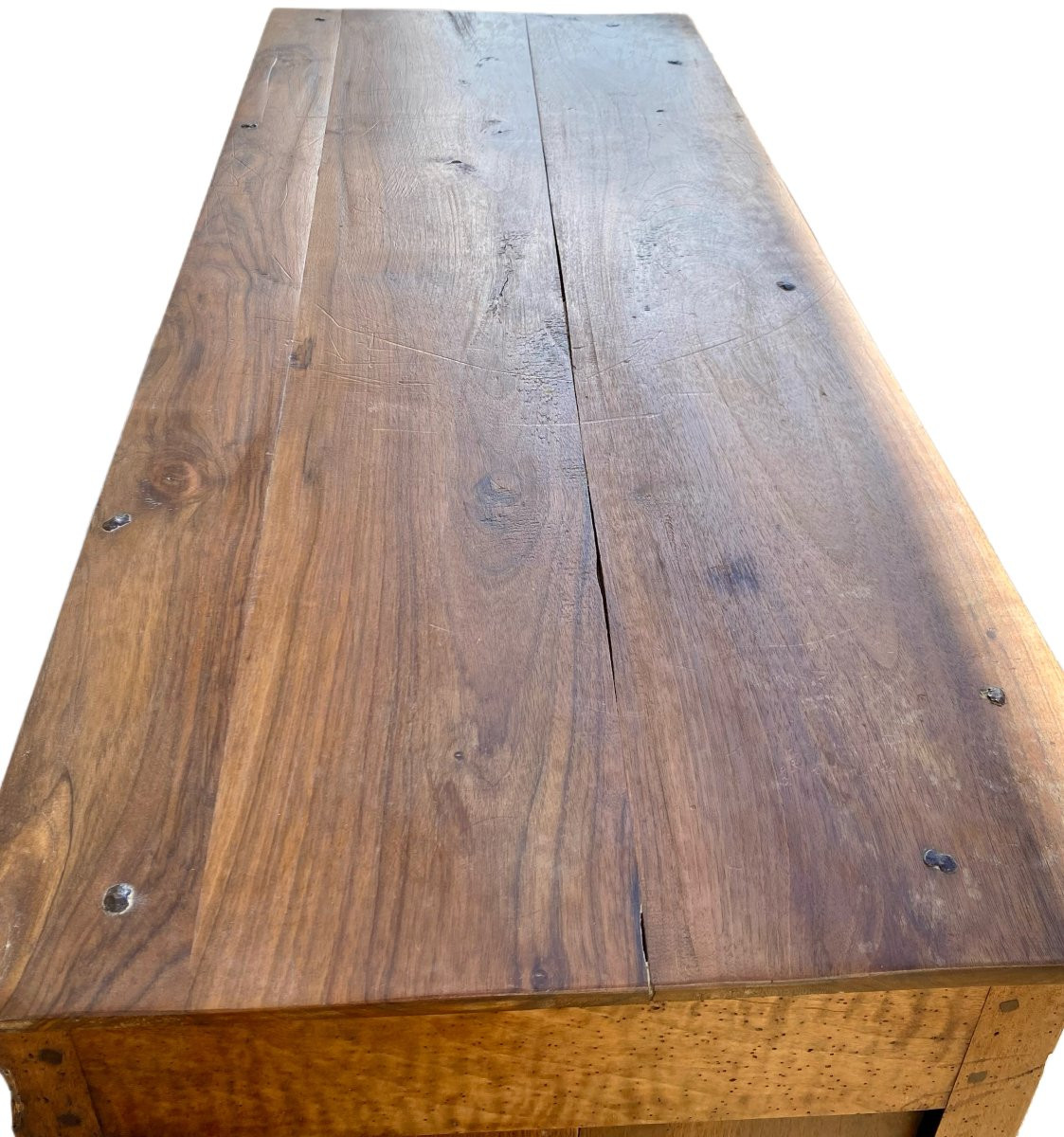 18th-century Molded Walnut Chest Of Drawers-photo-6