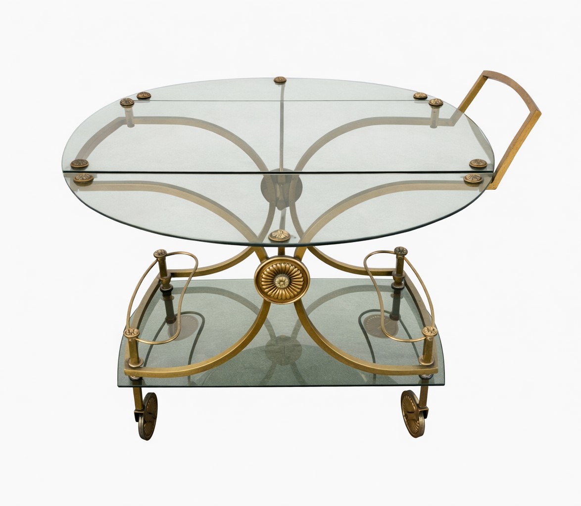 Baguès Bar Trolley, Serving Cart, Rolling Table