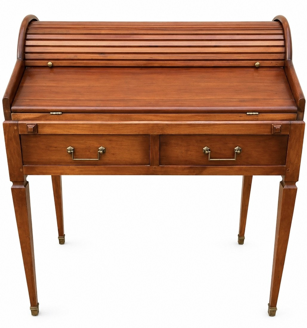 Bureau à cylindre Louis XVI en merisier