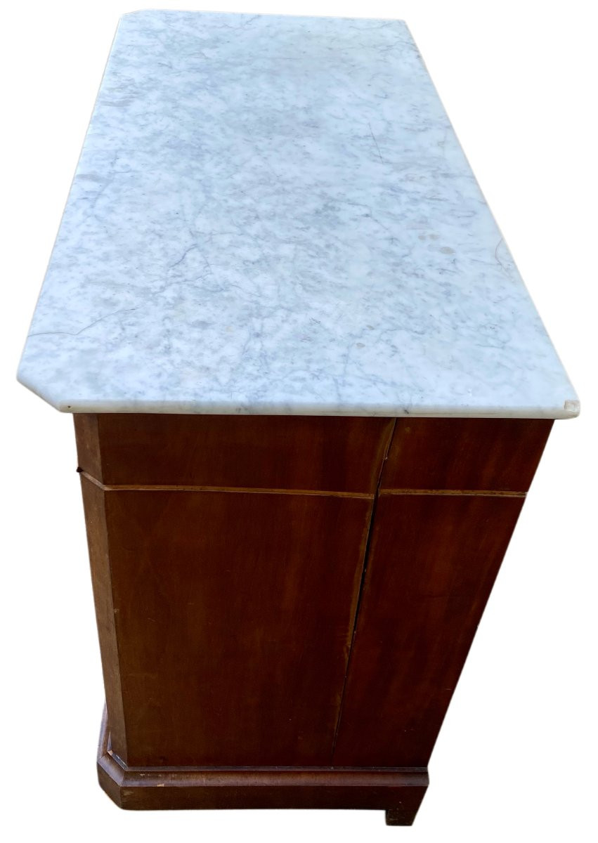 Commode à 4 tiroirs bateau marine militaire vintage-photo-5