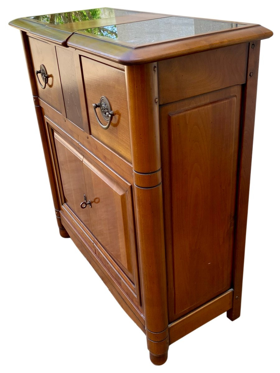 Small Buffet In Antique Cherry Wood-photo-2