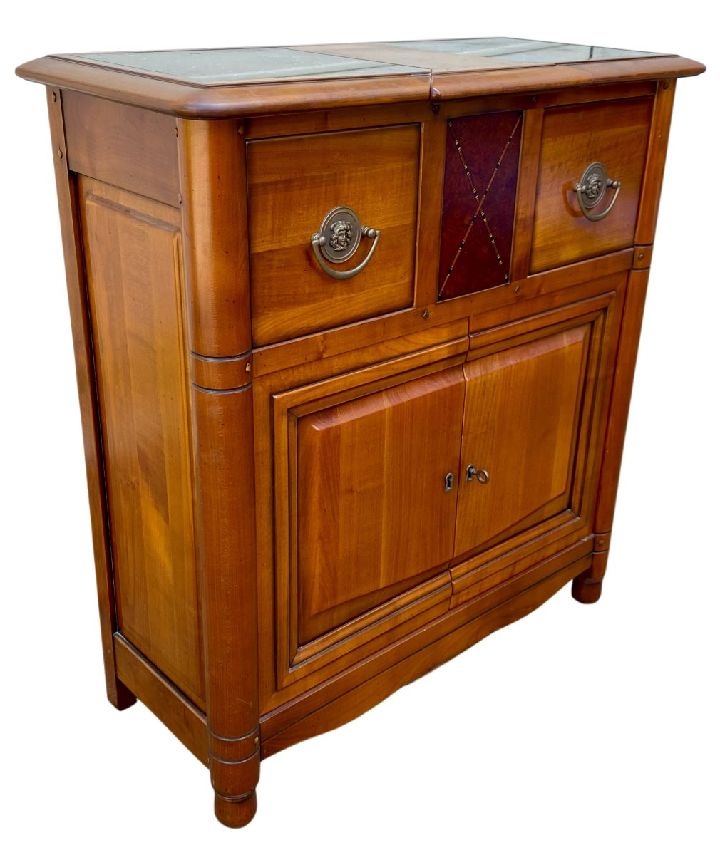 Small Buffet In Antique Cherry Wood-photo-3