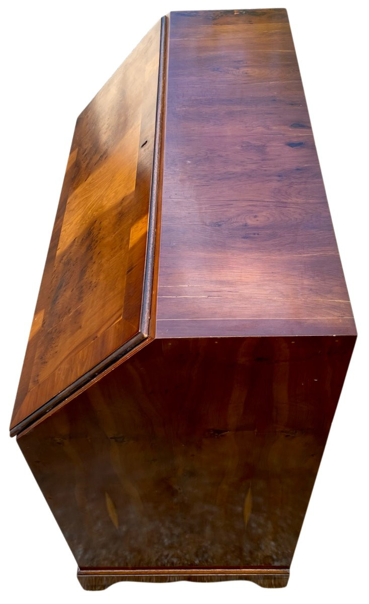 Antique Walnut English Secretary-photo-3