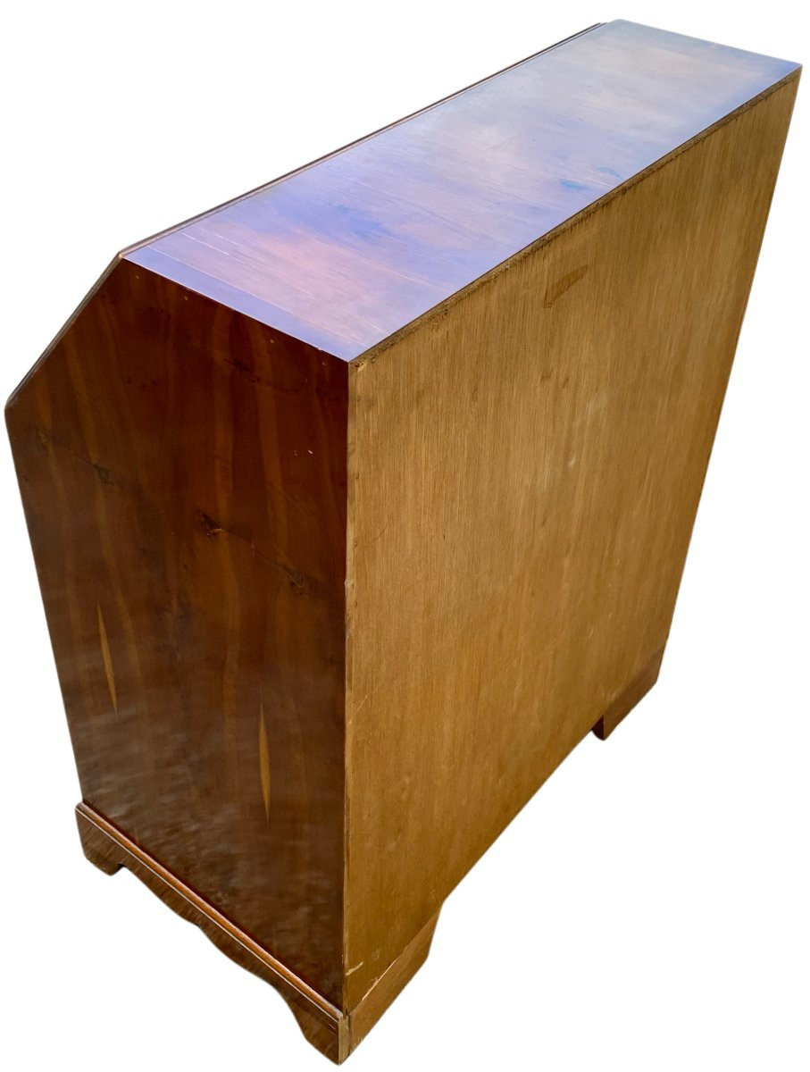 Antique Walnut English Secretary-photo-4