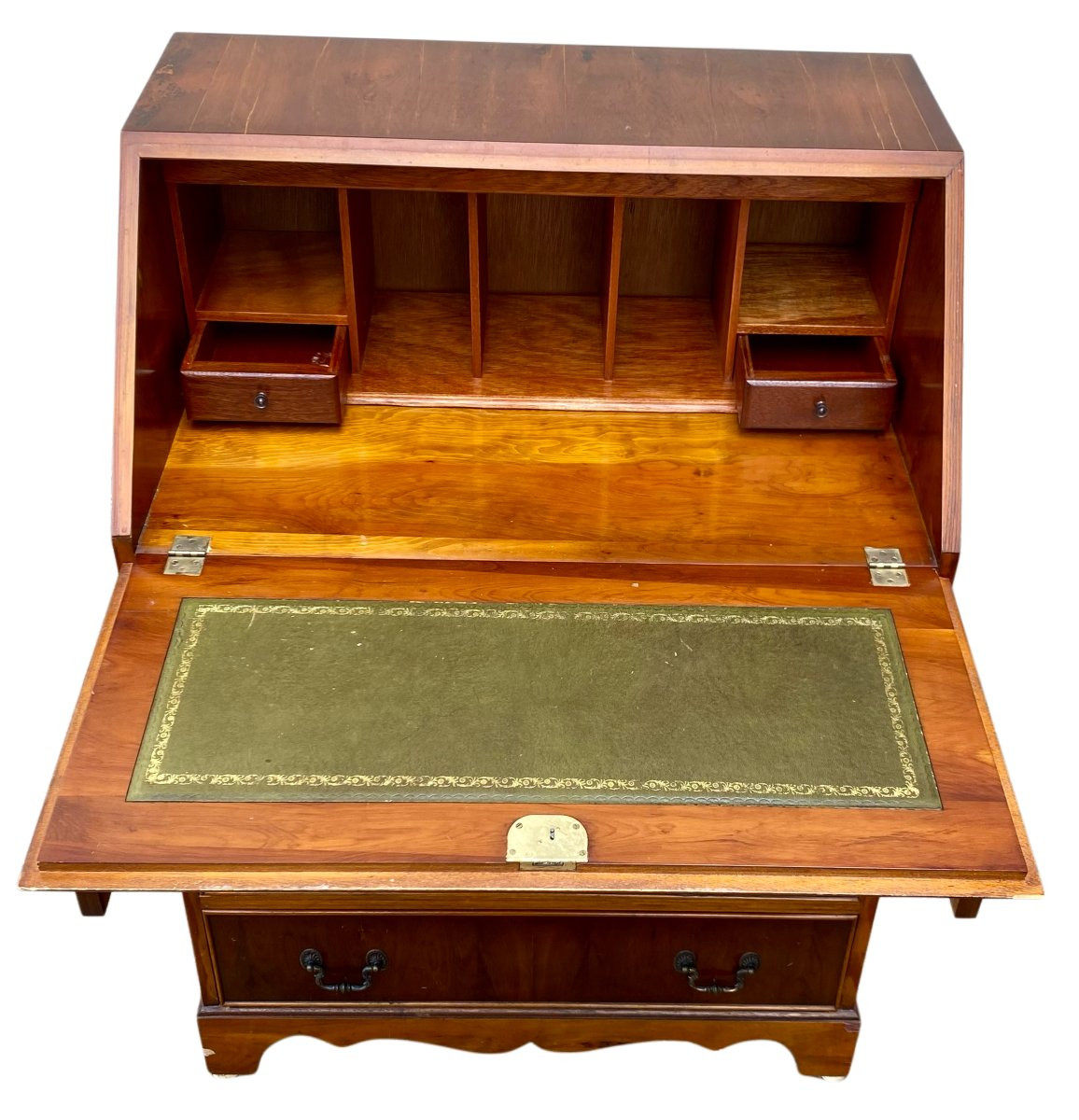 Antique Walnut English Secretary-photo-8