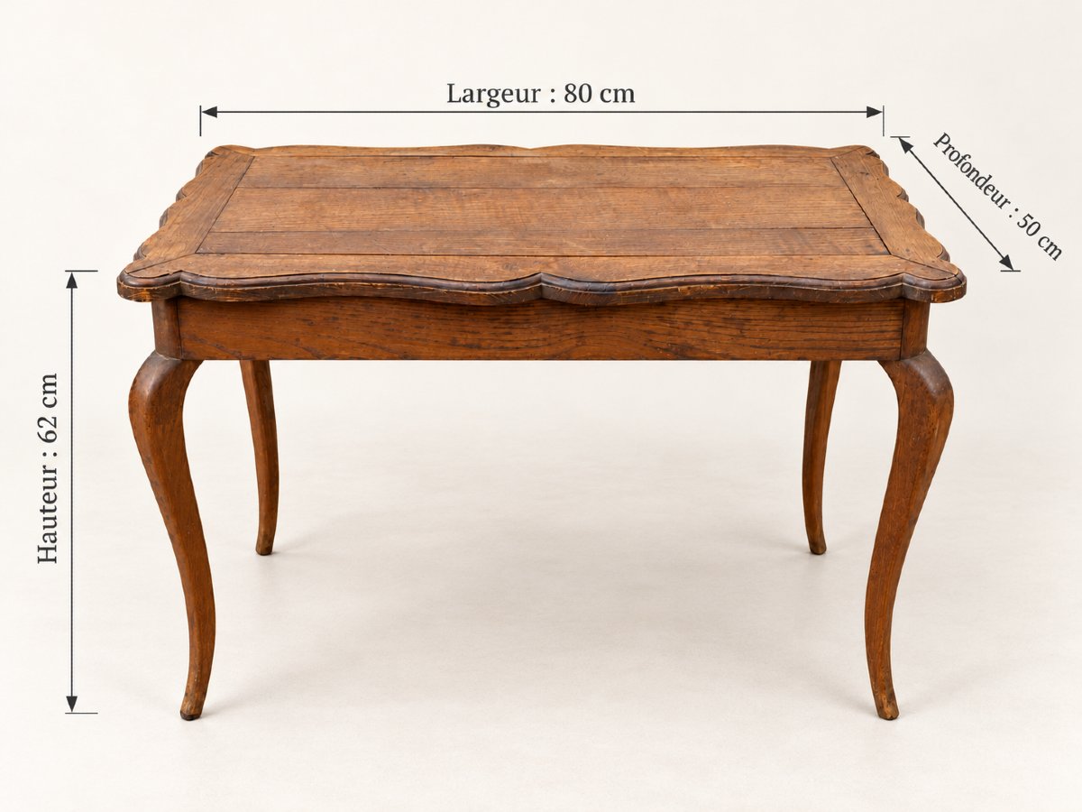 Table d'appoint d'époque Napoléon III, de style Louis XV-photo-2