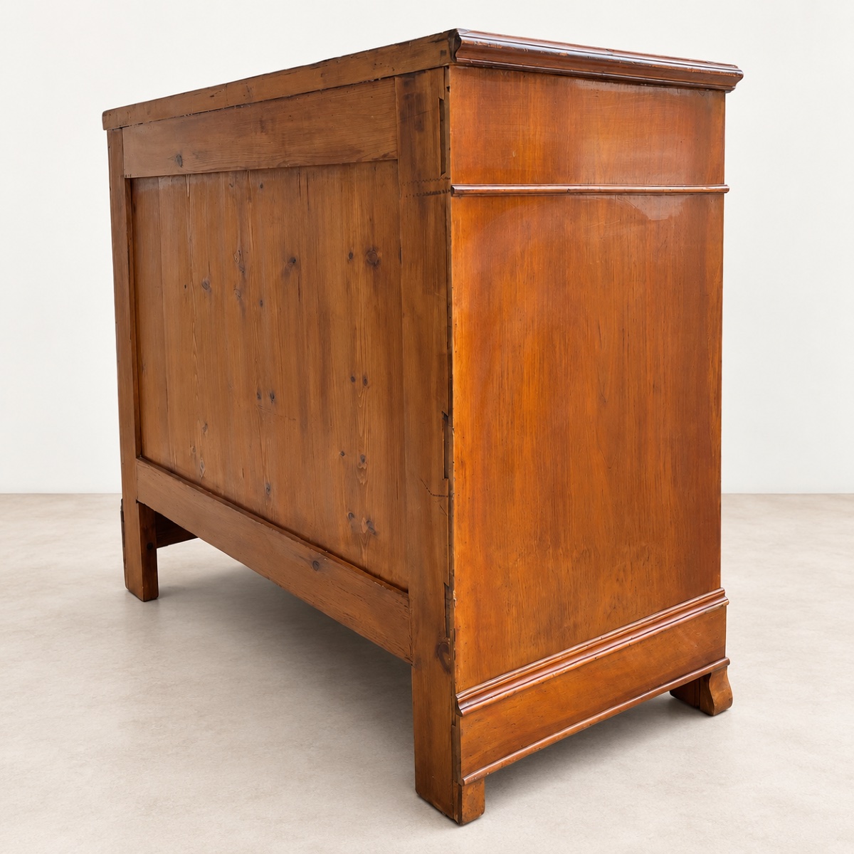 Antique Louis-philippe-style Walnut Chest Of Drawers-photo-5