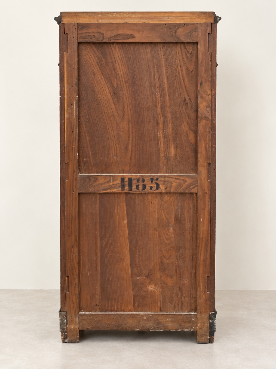 Napoleon III-style Drop-leaf Desk In Walnut And Maple-photo-6