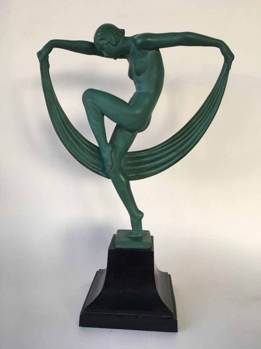 Statue Sculpture Art Déco Signée Denis Ateliers Max Le Verrier