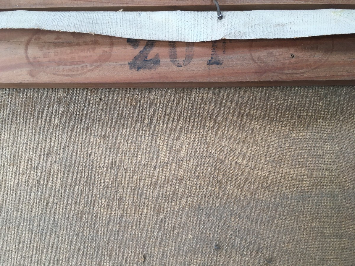 Grand  Tableau Peinture Pierre De Clausade Paysage Bord De Mer-photo-2