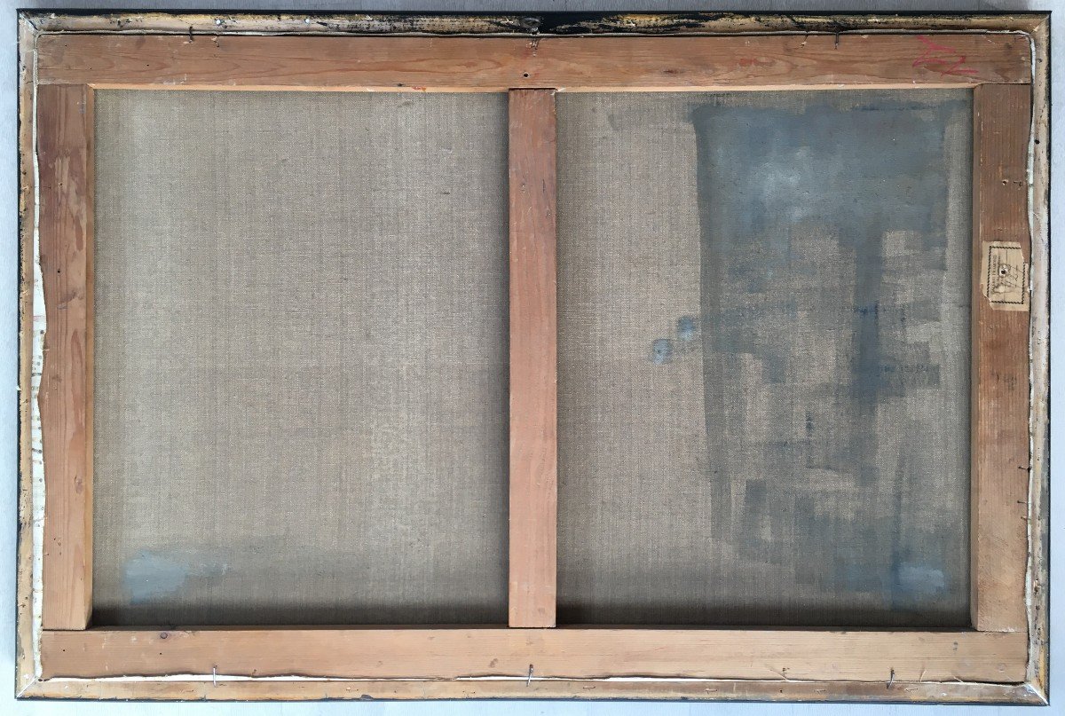 Superbe Tableau Michel De Gallard Jeune Peinture Années 50-photo-4