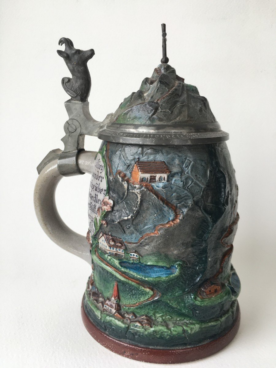 Beautiful Beer Mug Zugspitz Bavaria Made By Pauson-photo-5