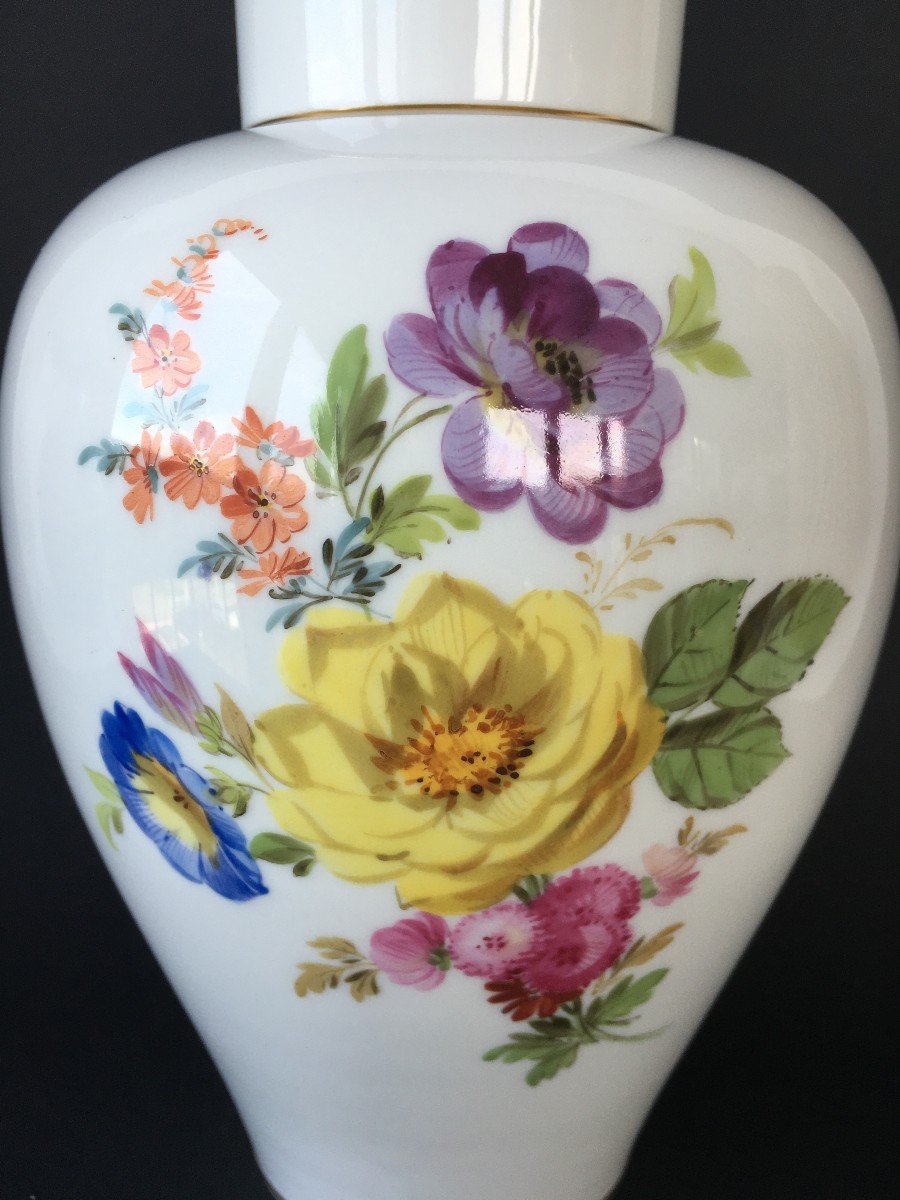 Vase En Porcelaine Meissen Vers 1900-photo-3