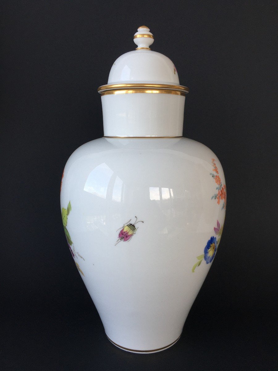 Vase En Porcelaine Meissen Vers 1900-photo-5