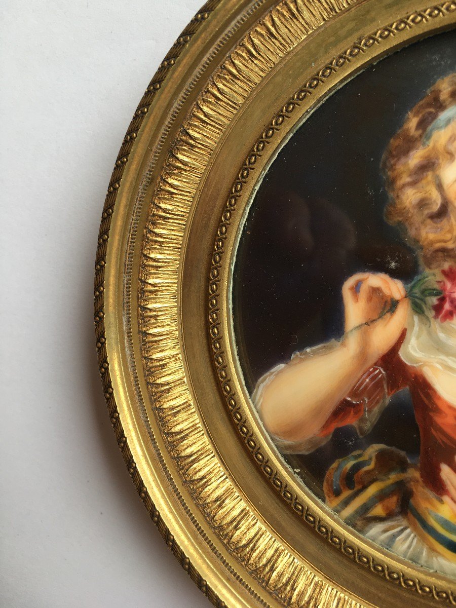 Miniature Portrait Of A Woman By Jean Urbain Guérin (1760-1836)-photo-3