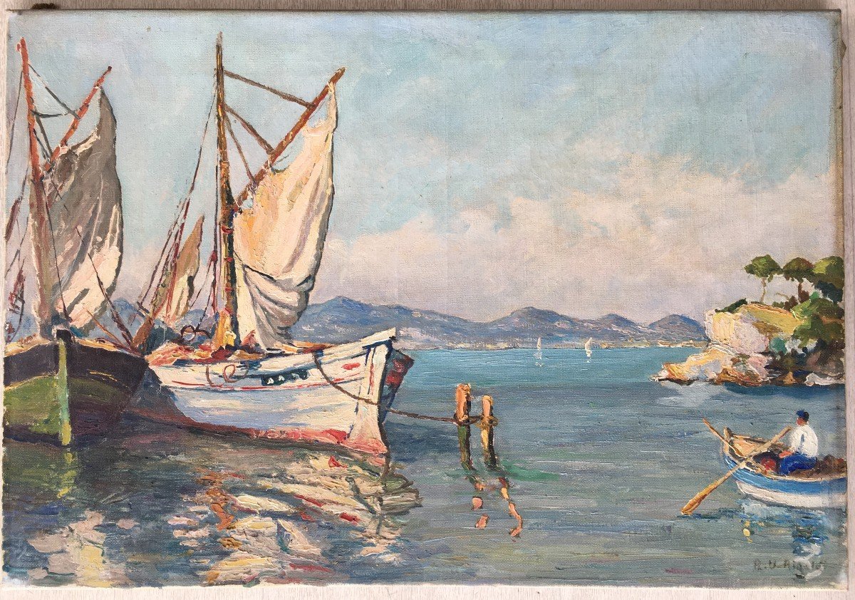 Mediterranean Seaside Painting Painting