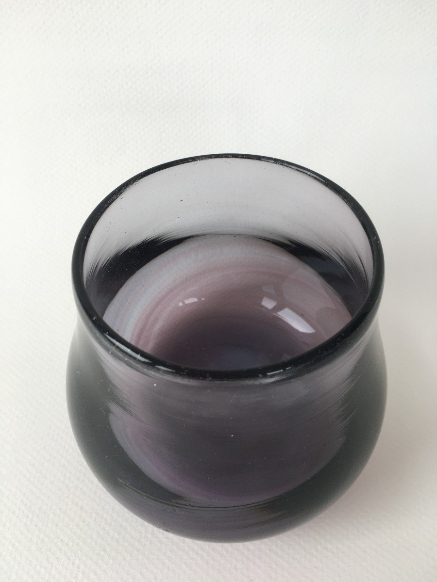 Série De Trois Vase Verrerie Dieulefit Claude Morin-photo-1