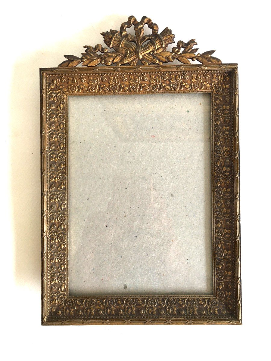 Large Bronze Photo Frame From The Napoleon III Period-photo-3