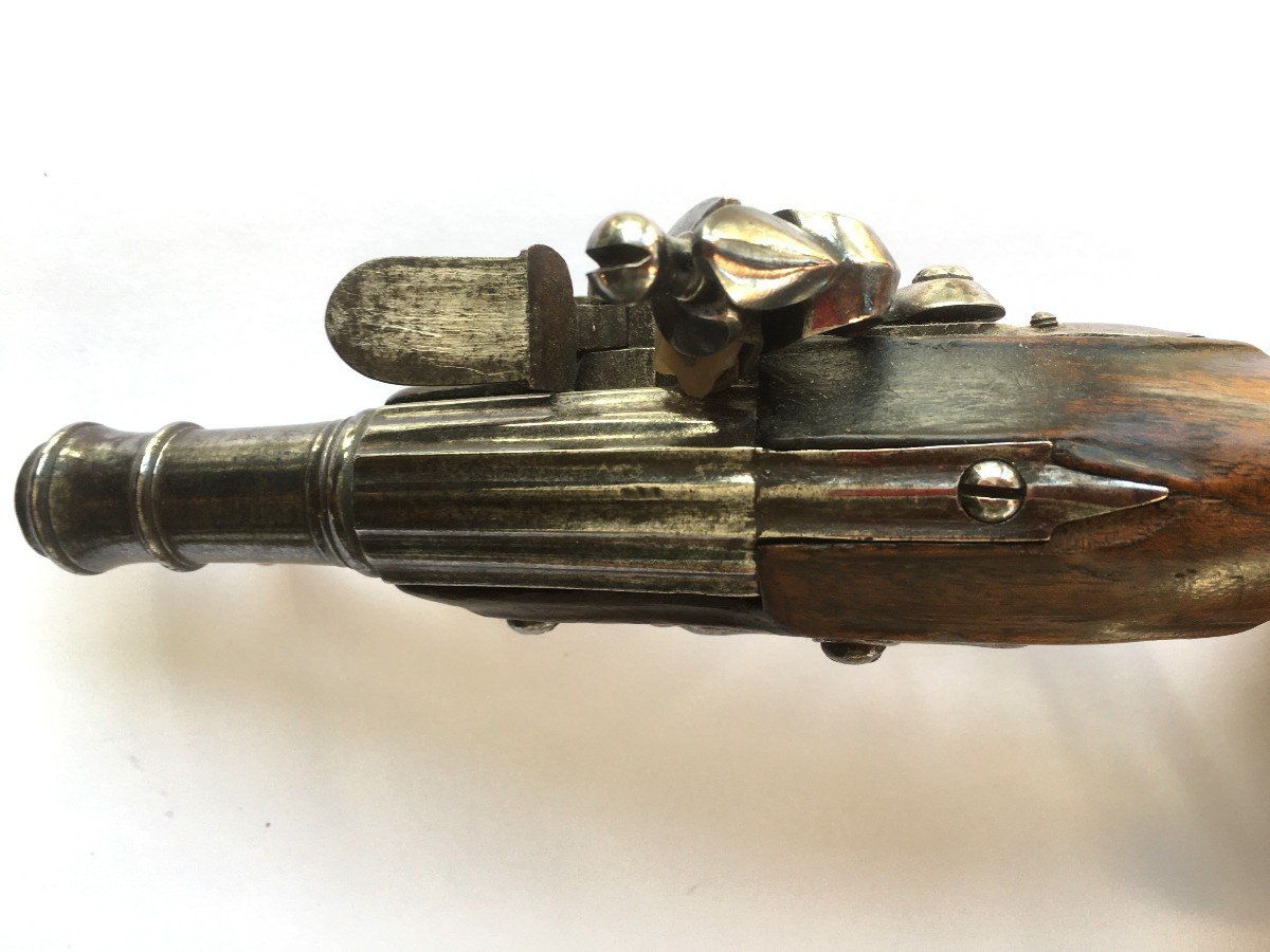 Pistolet à Silex De Carrosse XVIIIème-photo-2