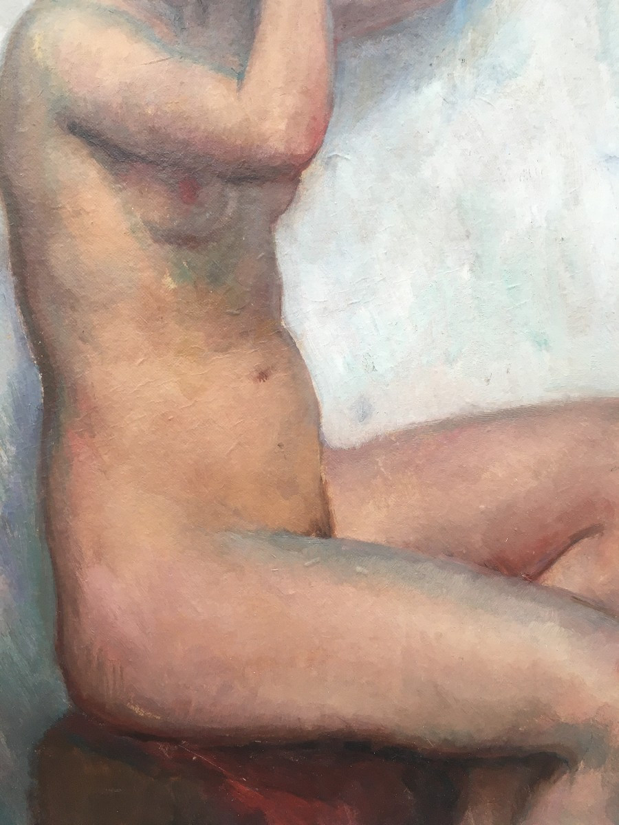 Tableau Nu De 1927 Par Maurice Ehlinger 1896-1981-photo-1