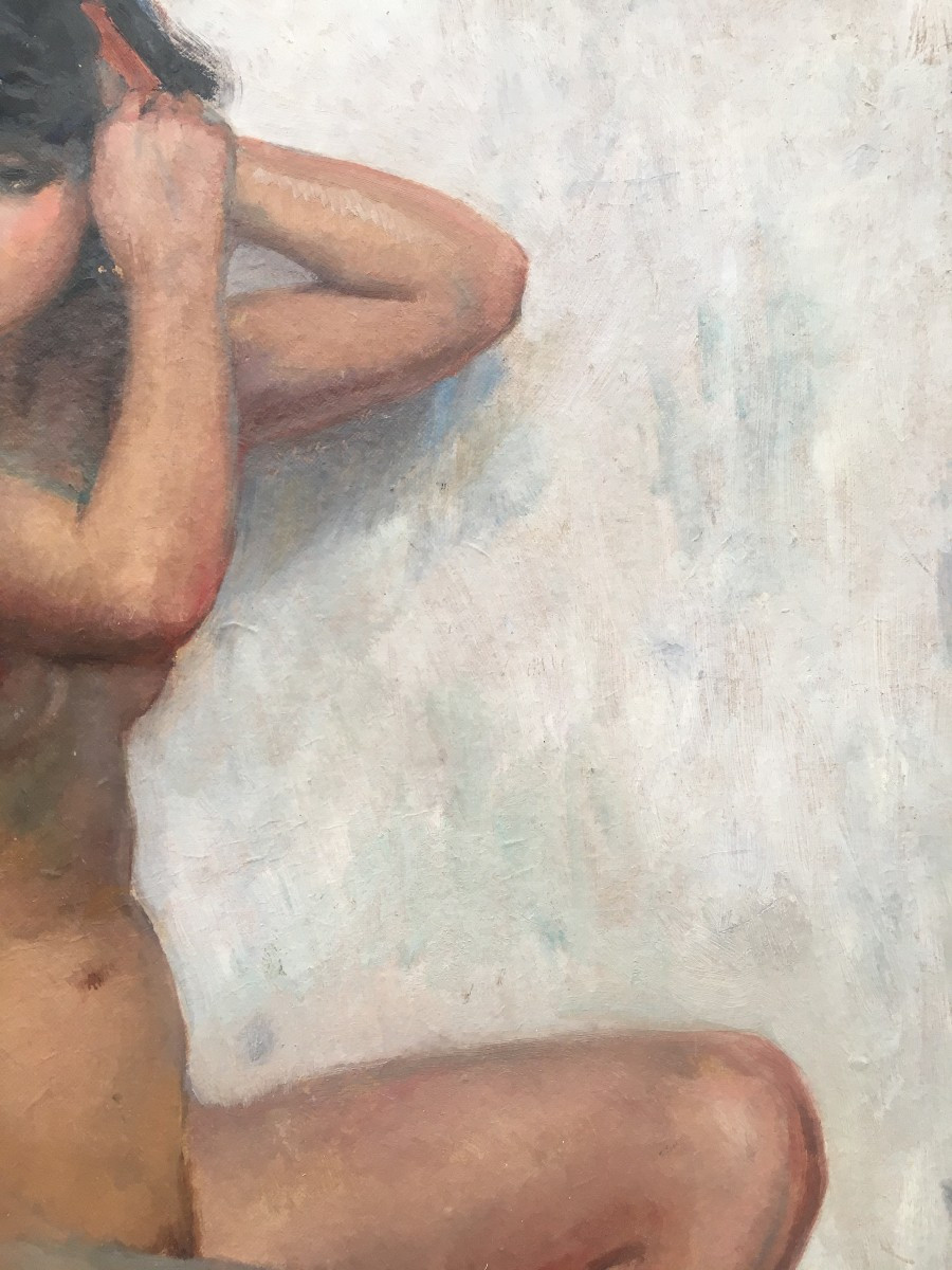 Tableau Nu De 1927 Par Maurice Ehlinger 1896-1981-photo-2