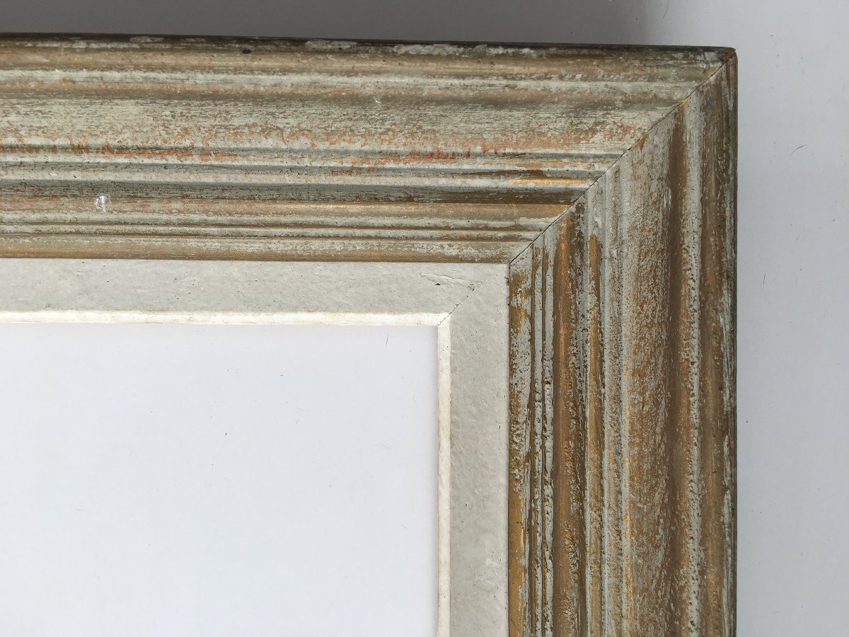 Old Montparnasse Frame Format 10p For Painting 55x38cm-photo-2