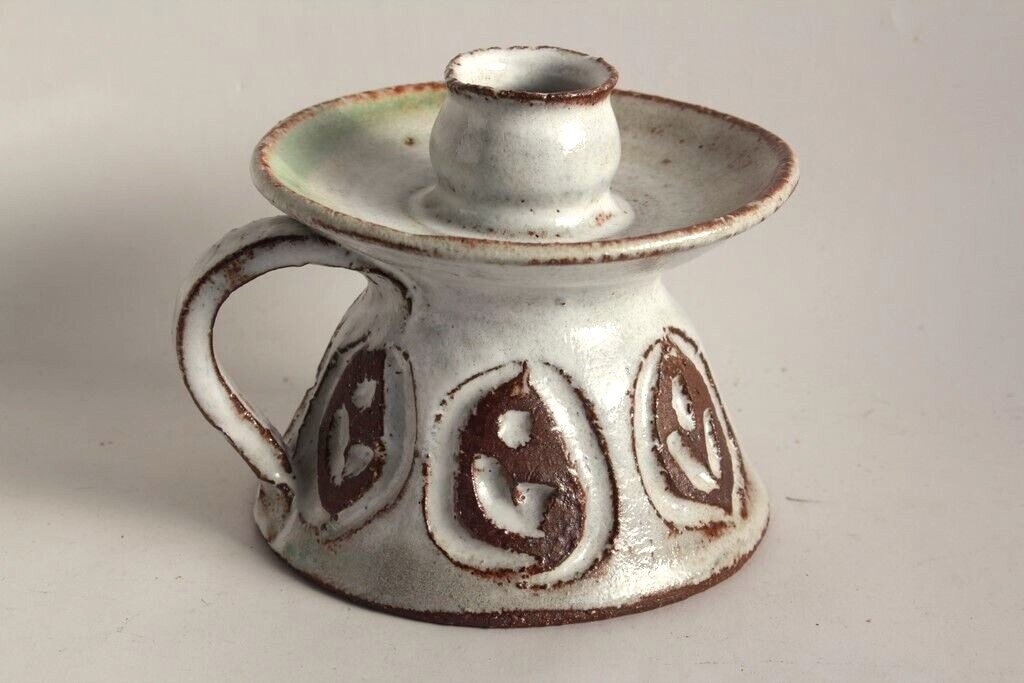 Ensemble lampe pichet et bougeoir Albert Thiry Vallauris (Blin Ruelland Capron)-photo-1