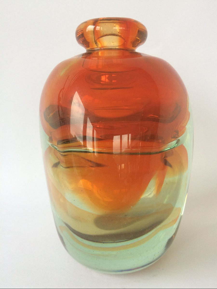 Glass Vase Jean Claude Novaro-photo-4