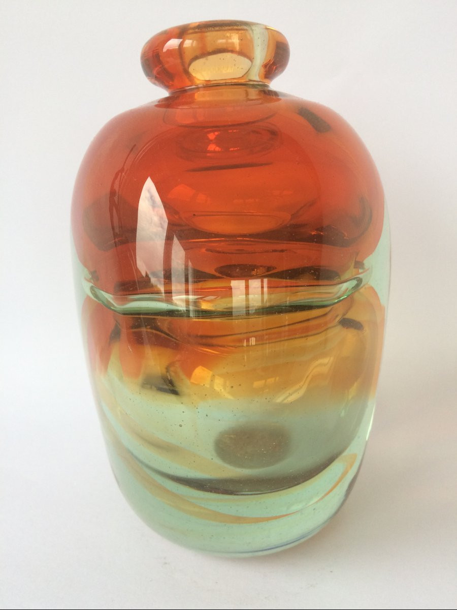 Glass Vase Jean Claude Novaro-photo-2