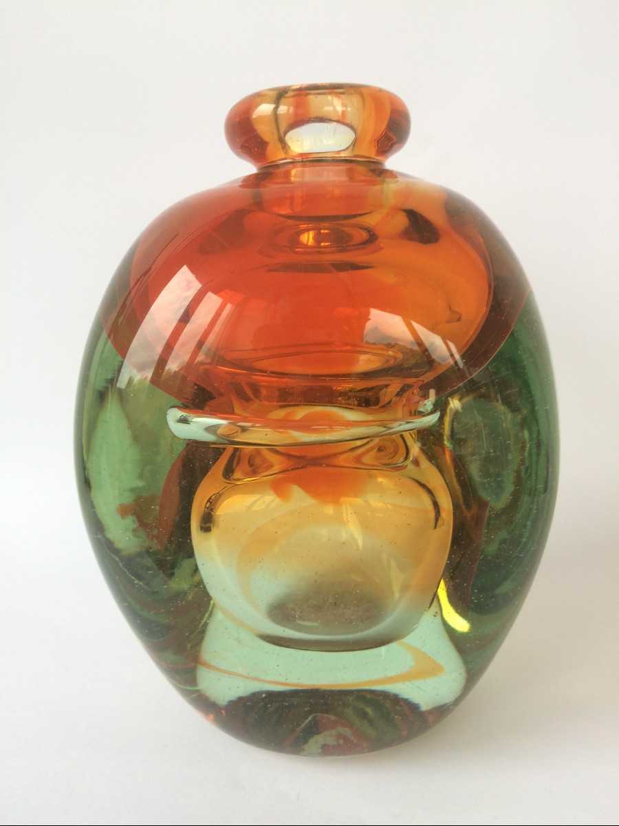 Glass Vase Jean Claude Novaro
