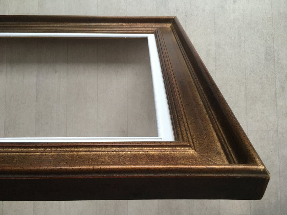 Golden Cassetta Frame 15p Format For 65x50cm Painting-photo-2
