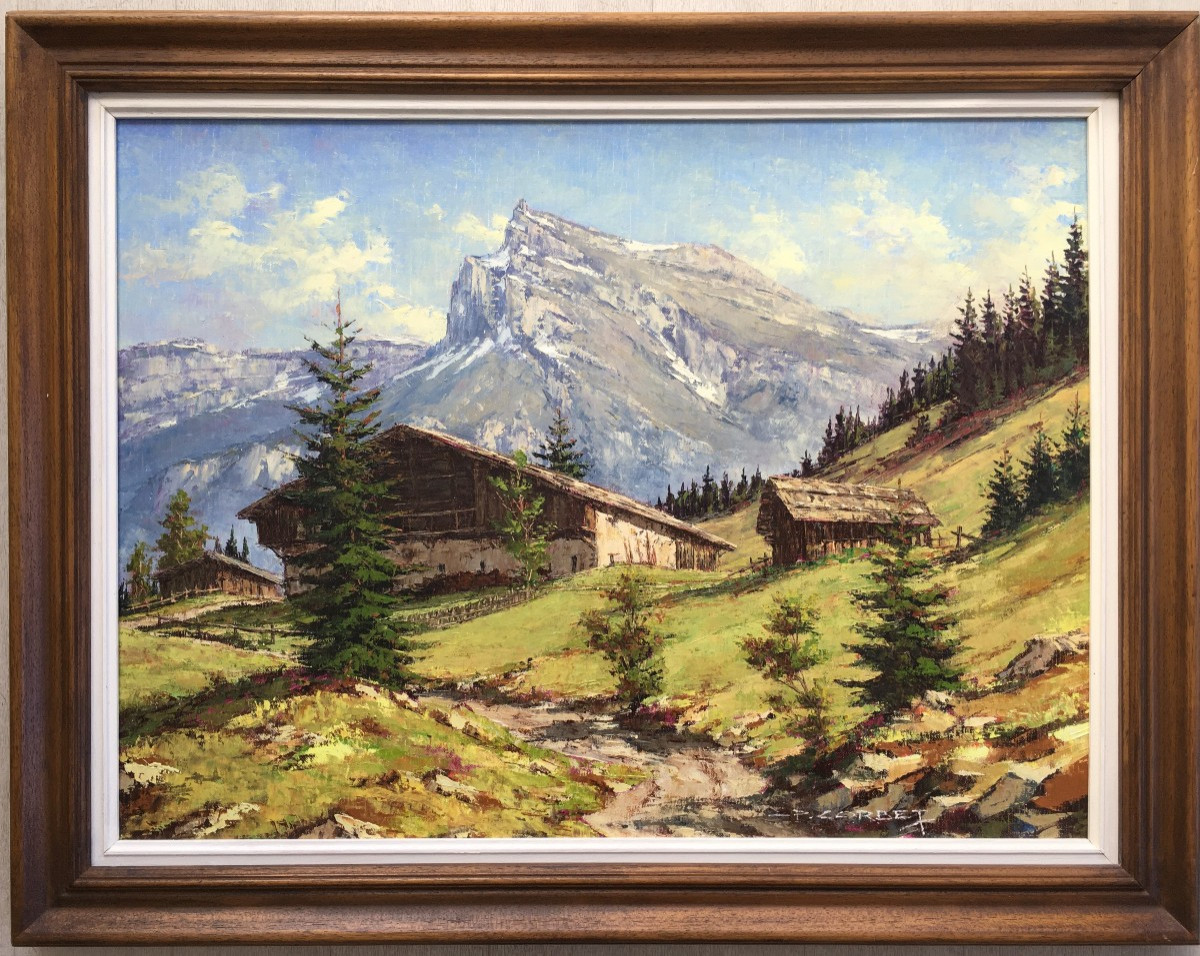 tableau peinture de montagne par Paul Corbet (Wibault Contencin)