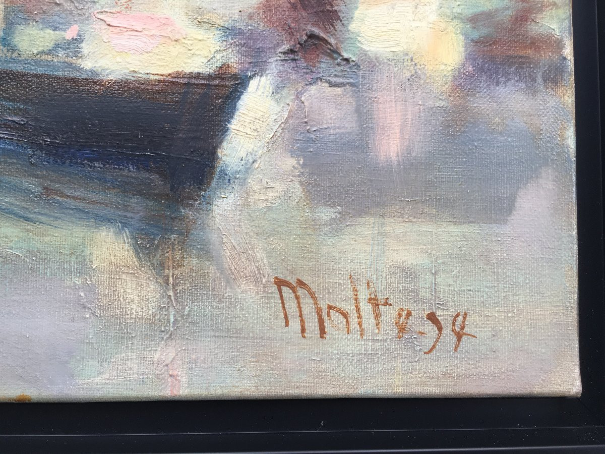 tableau peinture le port de La Londe par Jean-Pierre MALTESE-photo-4