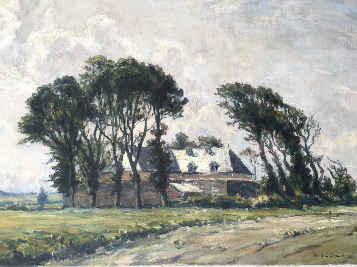 Painting By André Dauchez, Brittany, Breton Painter-photo-3