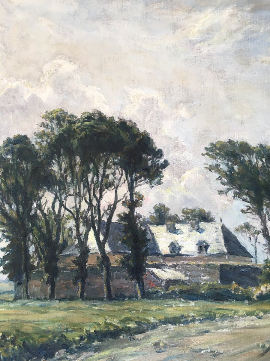 Painting By André Dauchez, Brittany, Breton Painter-photo-1
