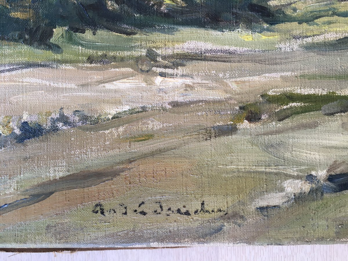 Painting By André Dauchez, Brittany, Breton Painter-photo-3