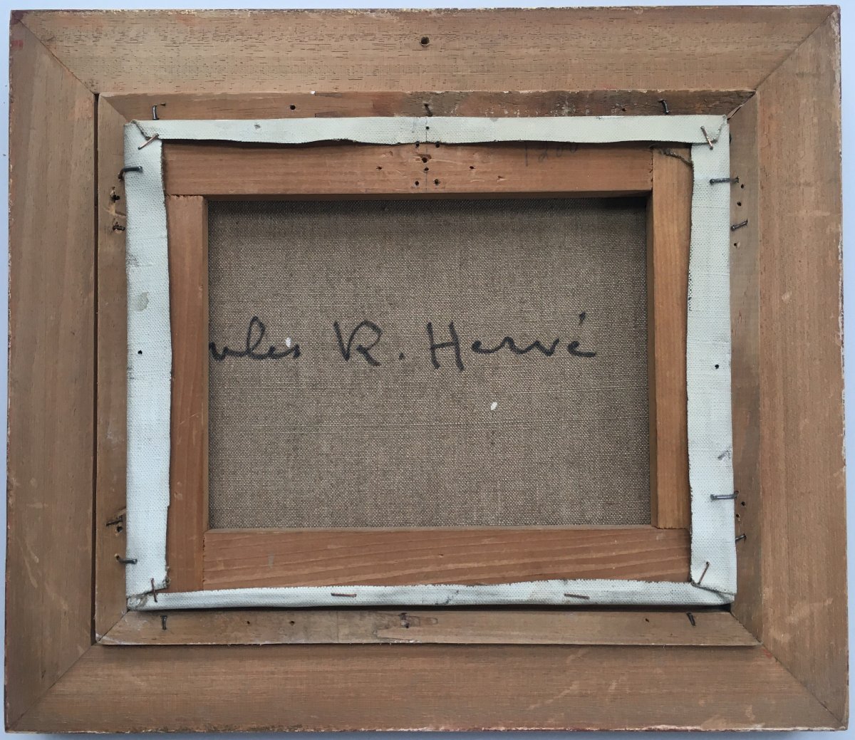 Painting By Jules René Hervé - The Grand Basin Of The Tuileries Gardens, Paris-photo-4