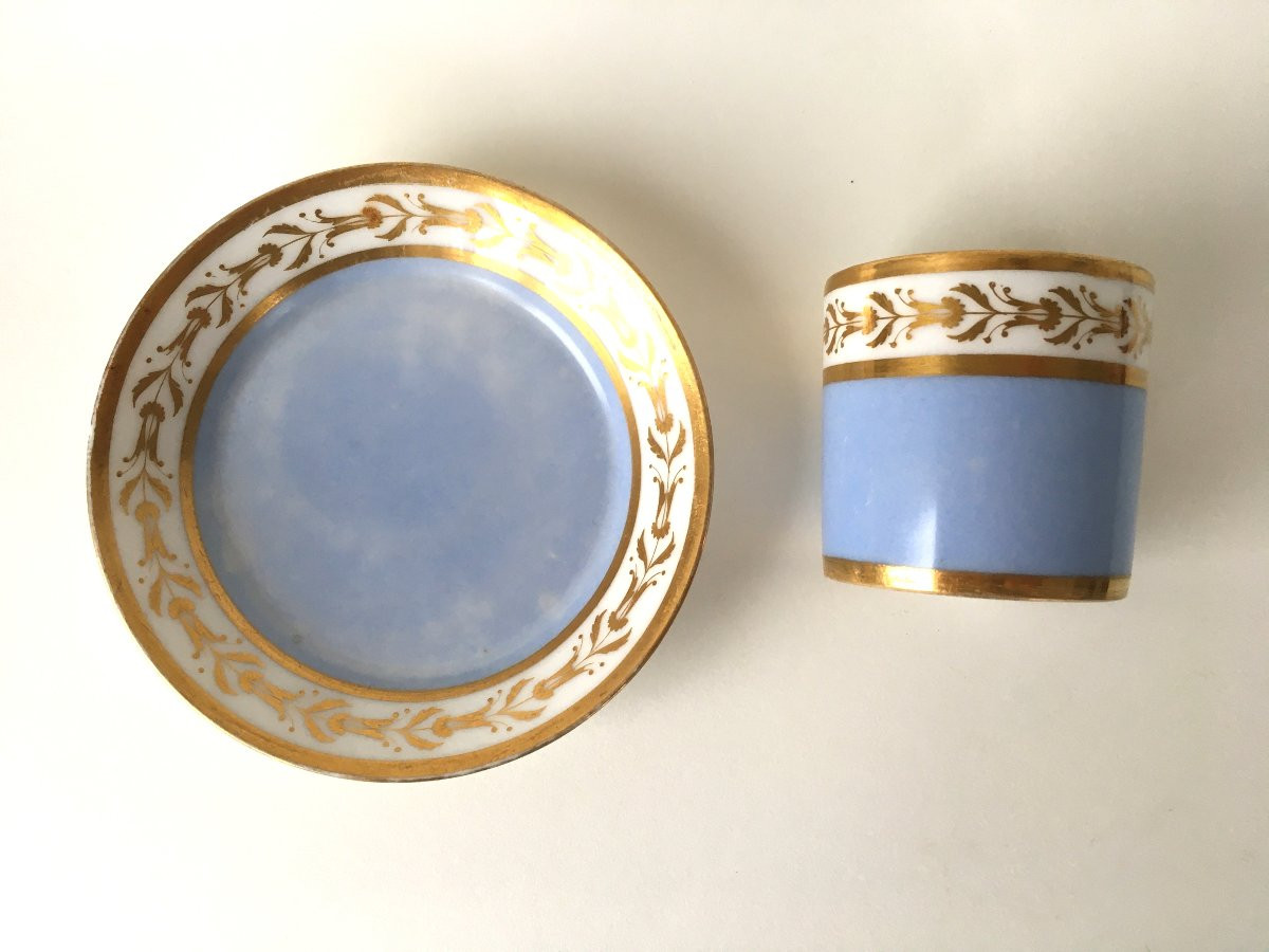 tasse litron en porcelaine Empire 1812 Manufacture Impériale de Sèvres-photo-1