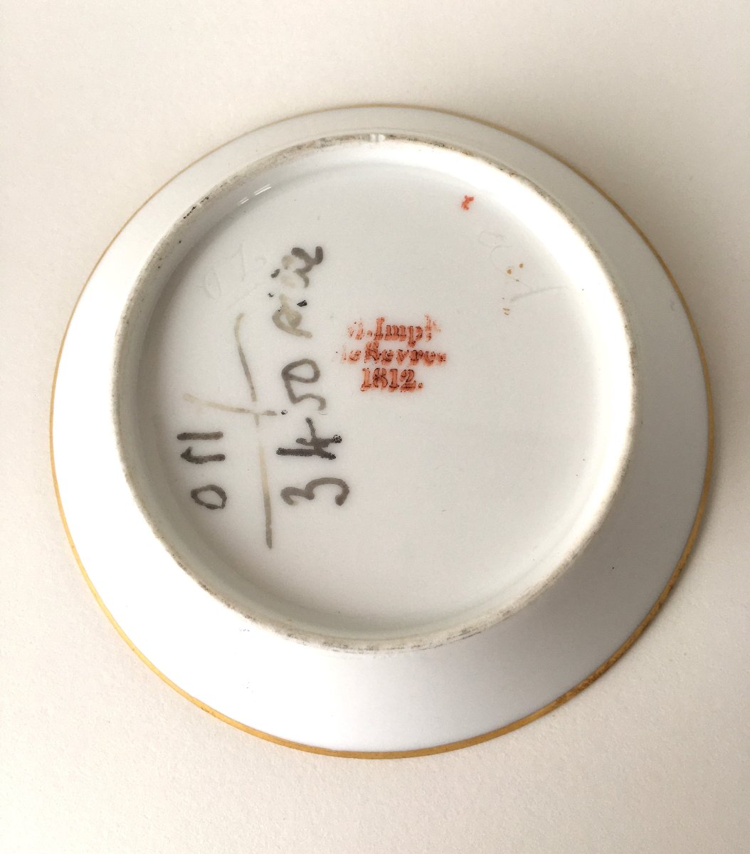 tasse litron en porcelaine Empire 1812 Manufacture Impériale de Sèvres-photo-3