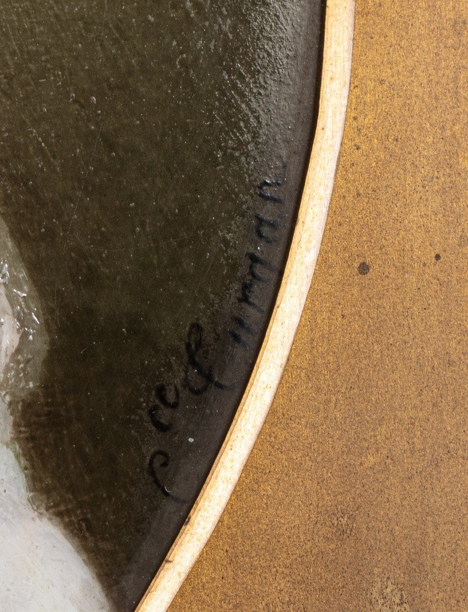 Portrait Of A Woman, Porcelain Painting By Clémence Turgan, Student Of Marie Victoire Jaquotot-photo-3