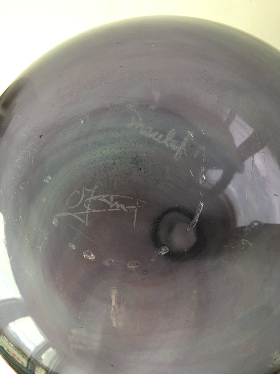 Bottle Vase, Claude Morin Glassworks, Dieulefit-photo-3