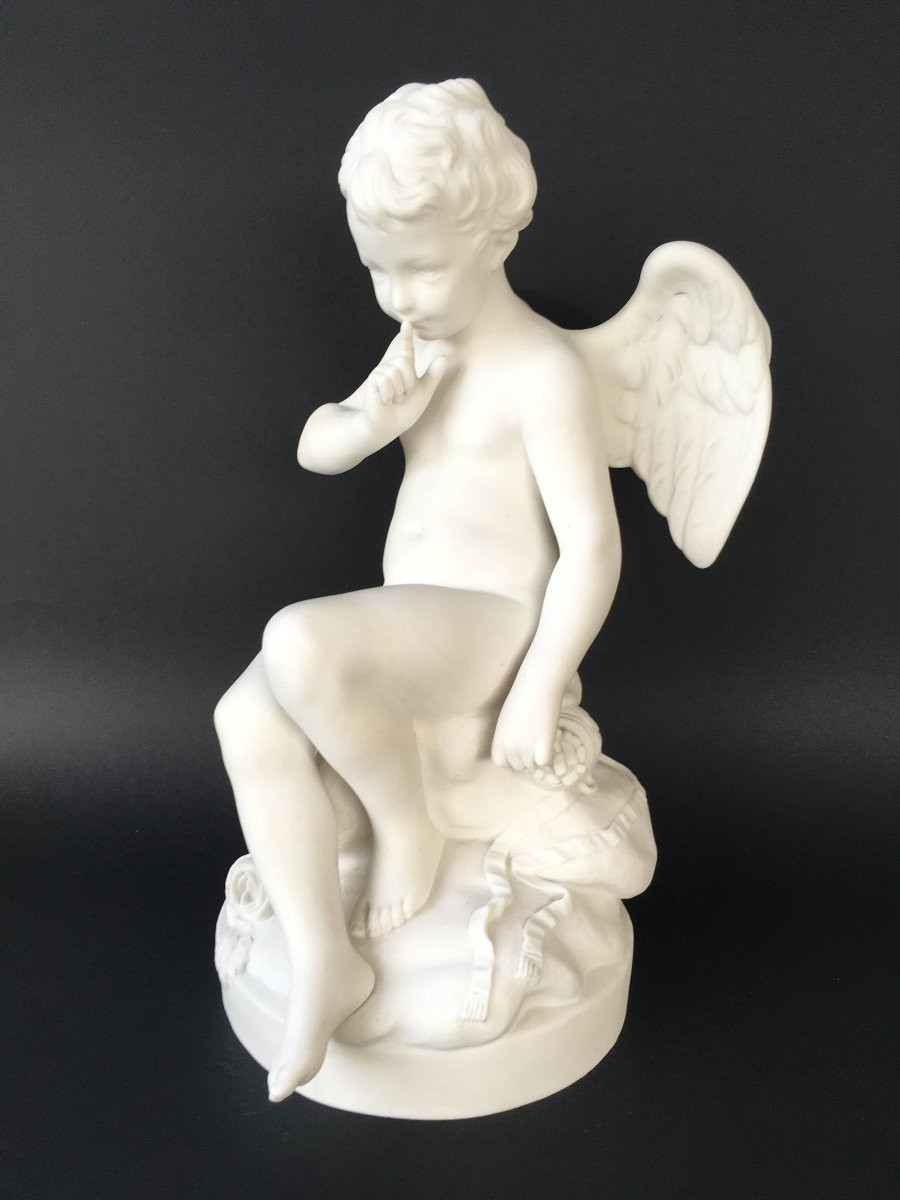 Biscuit Manufacture Nationale de Sèvres amour menaçant de Falconet porcelaine-photo-4