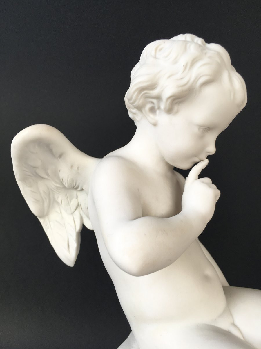 Biscuit Manufacture Nationale de Sèvres amour menaçant de Falconet porcelaine-photo-6