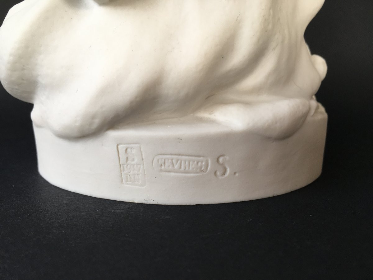 Biscuit Manufacture Nationale de Sèvres amour menaçant de Falconet porcelaine-photo-7