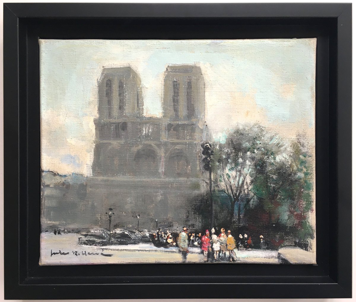 Painting Jules René Hervé - Paris Notre Dame-photo-2